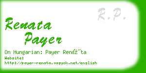 renata payer business card